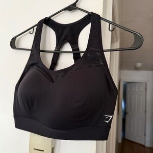 Gymshark Black Racerback Sports Bra
